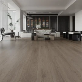 Smoky oak engineered timber flooring in a contemporary interior