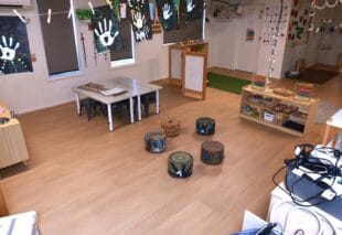 Engineered timber flooring installed in a modern living room