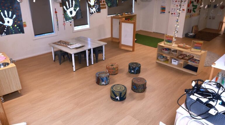 Engineered timber flooring installed in a modern living room